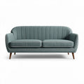Canapé moderne en tissu vert avec coussins amovibles dimensions 180 x 85 x 75cm